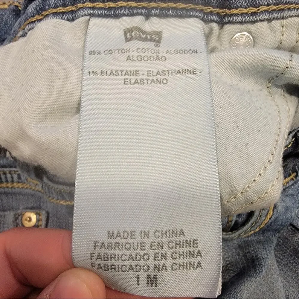 Juniors Levi Medium Wash Skinny Jeans Size 1 - Picture 9 of 11